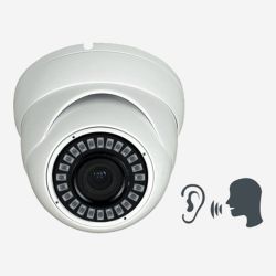 Övervakningskamera dome 4MP POE MIC (med inbyggd mikrofon) - - 14200002 - Kabelansluten Dome PRO PEO Övervakningskamera  4MP  MIC (med inbyggd mikrofon) 1080P IPC för att kombinera professionella kamerasystem eller utöka befintliga system.  Observera att den här kameran inte fungerar utan en inspelare NVR. En kabel per kamera. Inget EL uttag krävs.