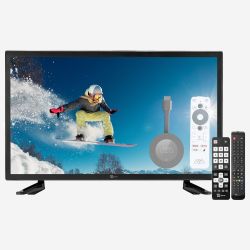 27 Full HD LED-TV 12V/230V Slim Design Chromecast Paket Perfekt för husvagnar och husbilar